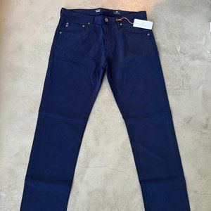 AG Men's Sueded Slim Trellis Jeans - Size 34x36 - Blue - NWT